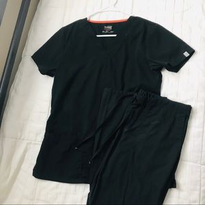 Code Happy black scrub set